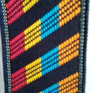 Rainbow guitar strap adjustable